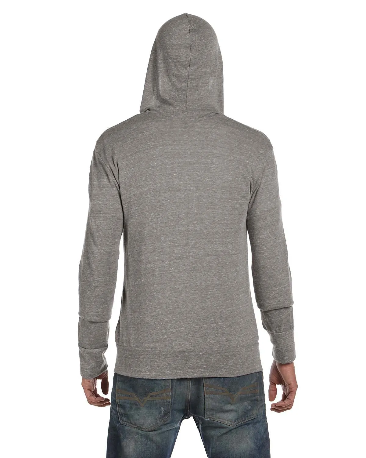 Alternative Eco-Jersey Zip Hoodie,  Eco Grey