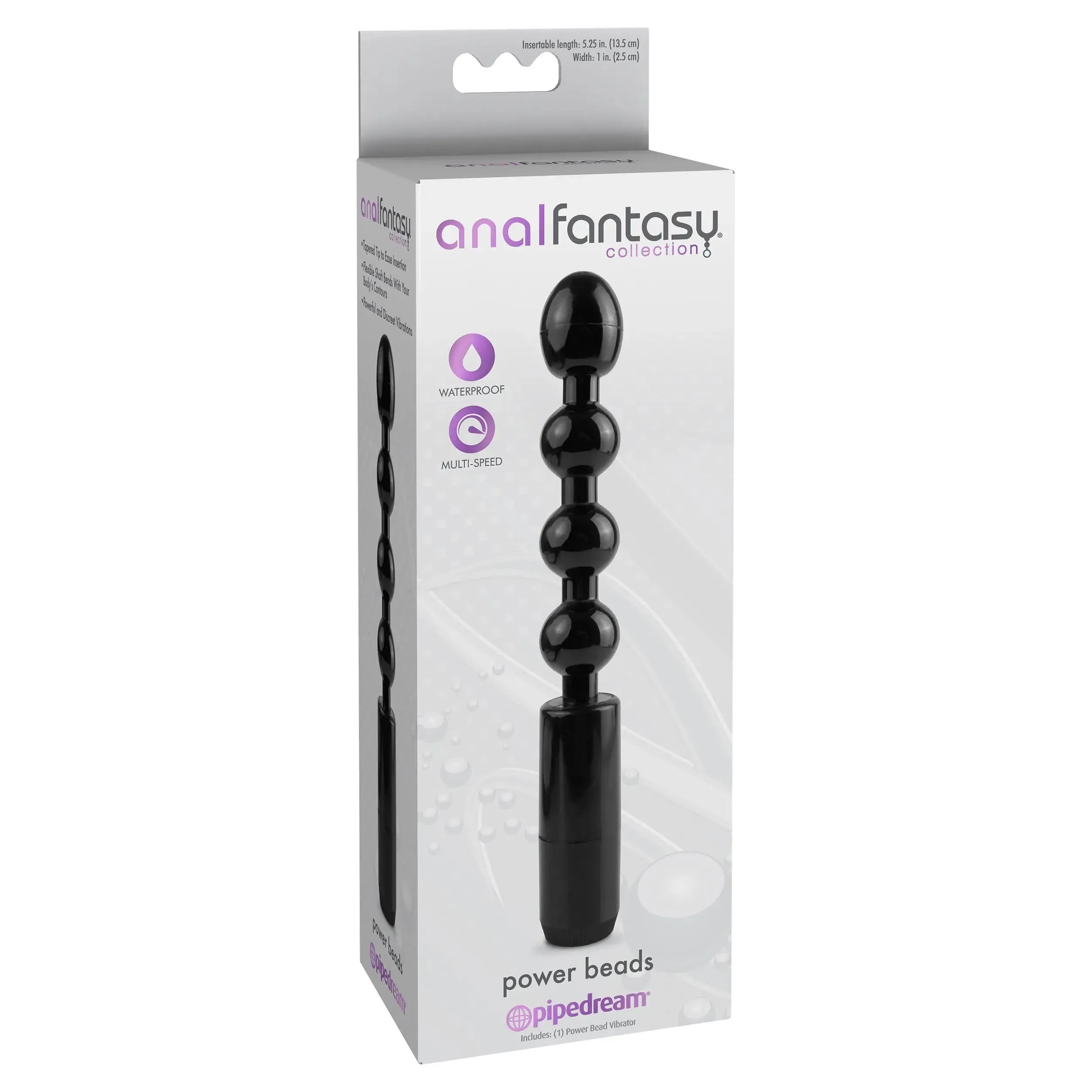 Anal Fantasy Collection Power Beads - Black