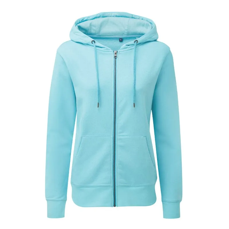 Asquith & Fox Womens Zip Organic Hoodie AQ081