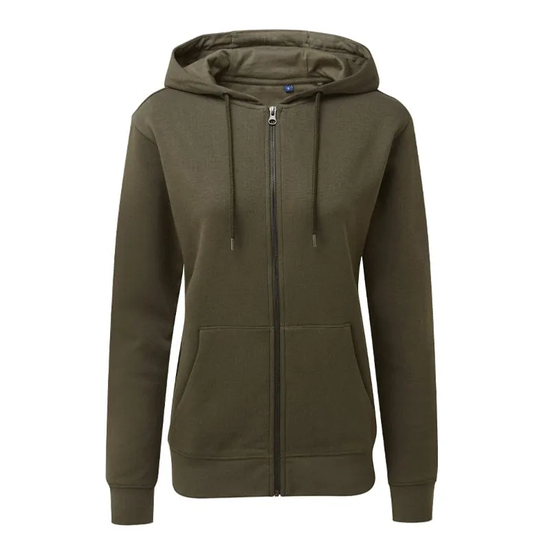 Asquith & Fox Womens Zip Organic Hoodie AQ081