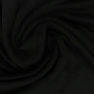 Black Bamboo Stretch Fleece Fabric - 320 GSM, $12.20/yd - Rolls