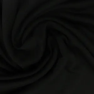 Black Bamboo Stretch Fleece Fabric - 320 GSM, $14.20/yd, 15 Yards