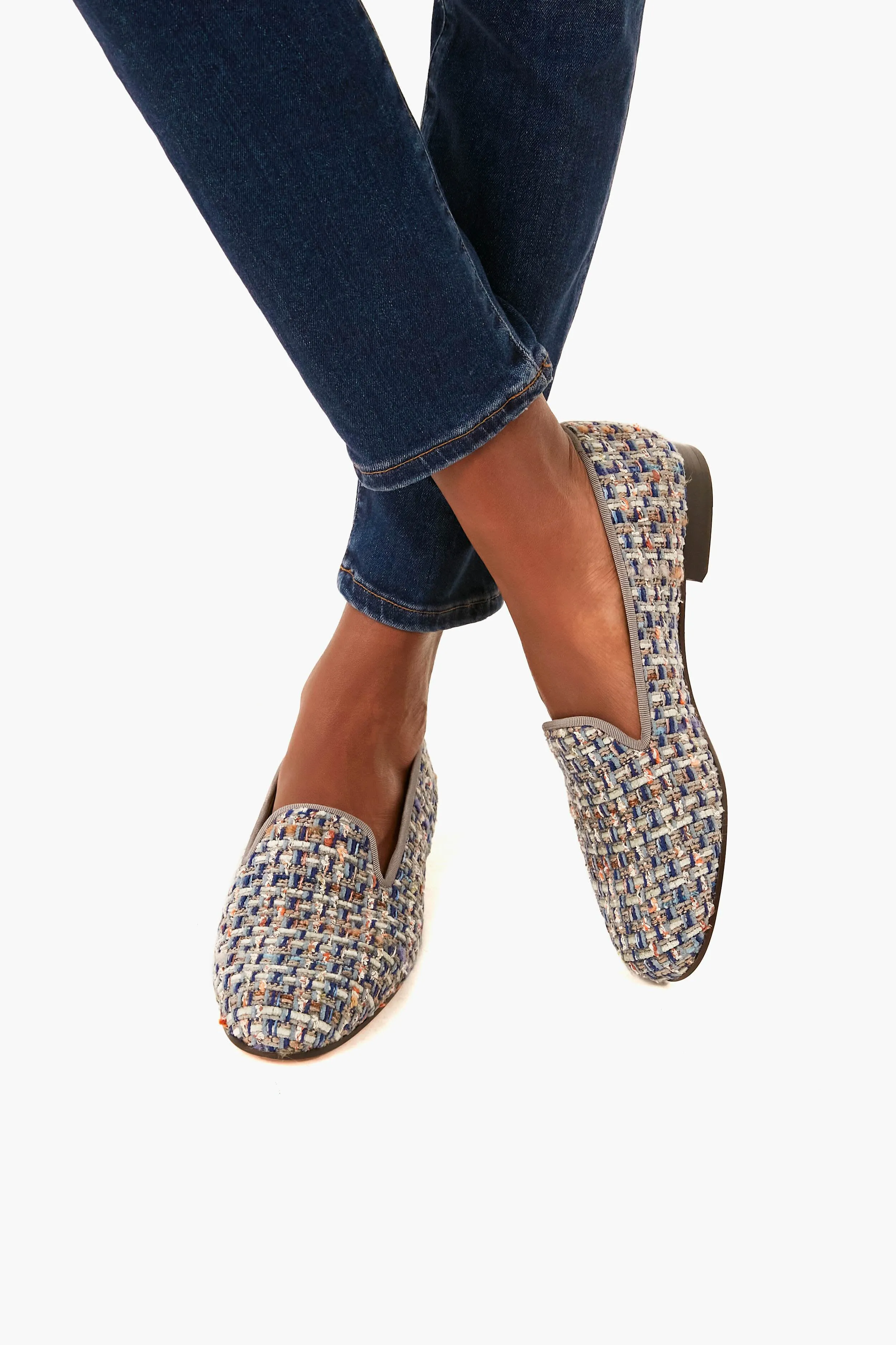 Blue Confetti Loafers