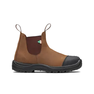 Blundstone 169 - Work & Safety Boot Rubber Toe Cap Saddle Brown