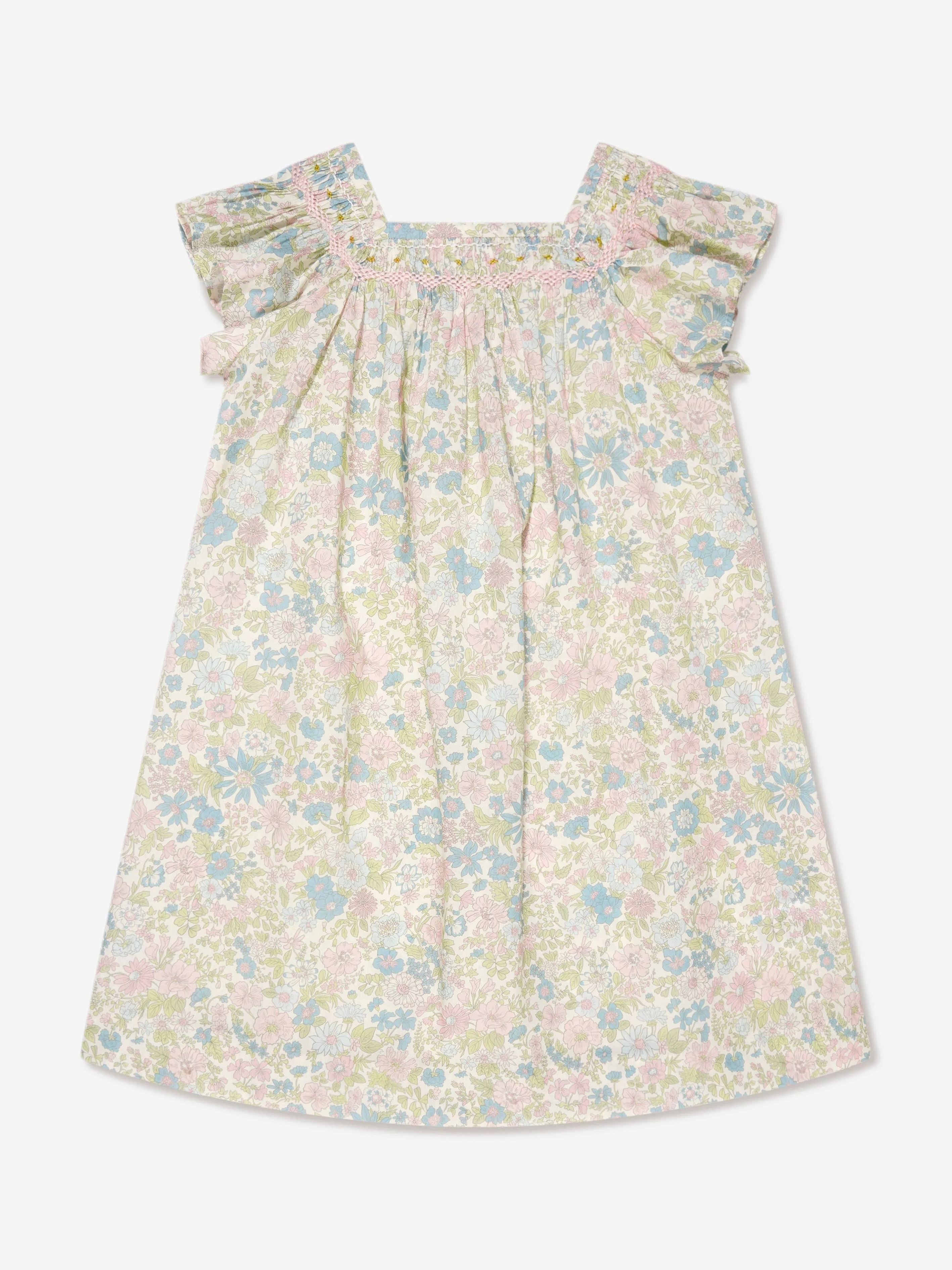 Bonpoint Girls Floral Coryse Dress in Multicolour