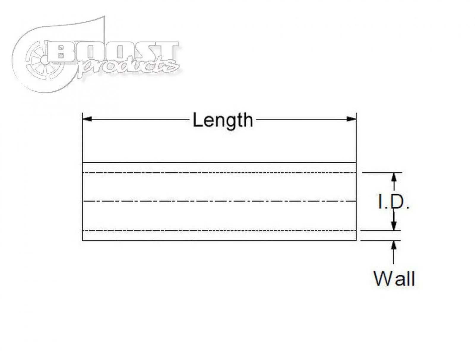 BOOST Products Silicone Coupler 32mm (1-1/4") ID, 75mm (3") Length, Black