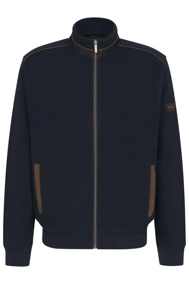 Bugatti Full Zip Knit | Navy