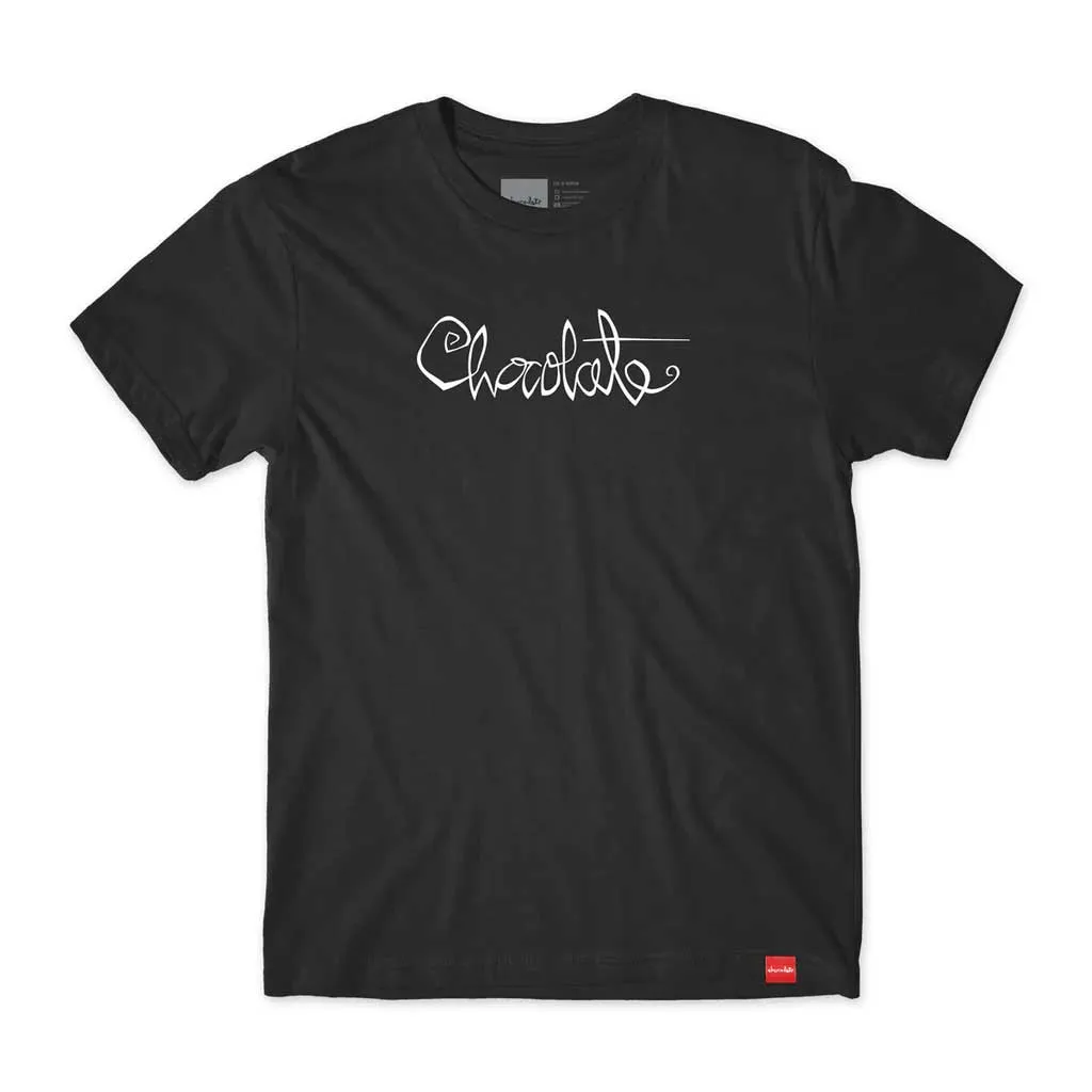 Chocolate Script S/S Tee - Black