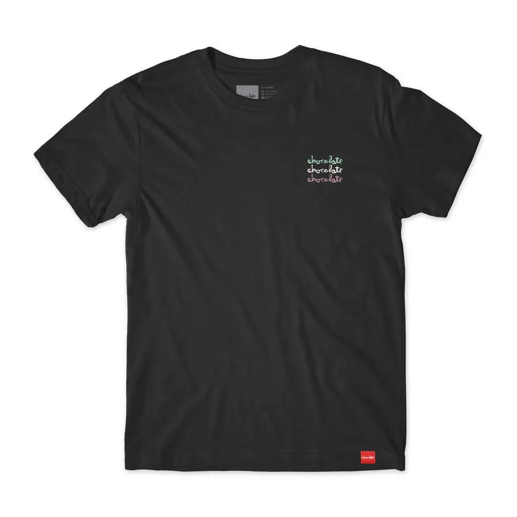 Chocolate Triple Stack S/S Tee - Black