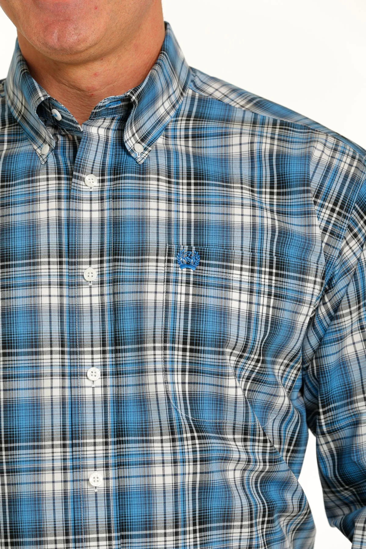 Cinch | Blue Plaid LS Classic Shirt