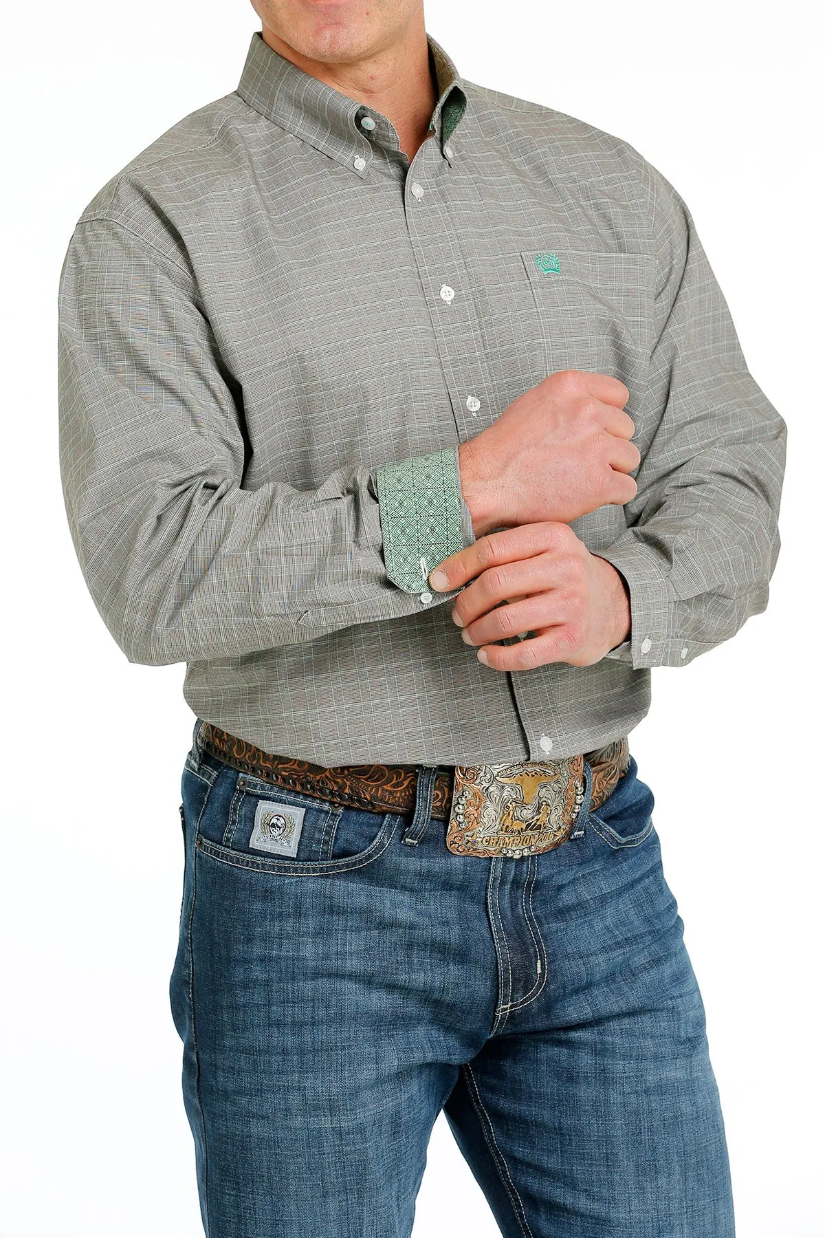 Cinch | Brown Plaid LS Classic Shirt