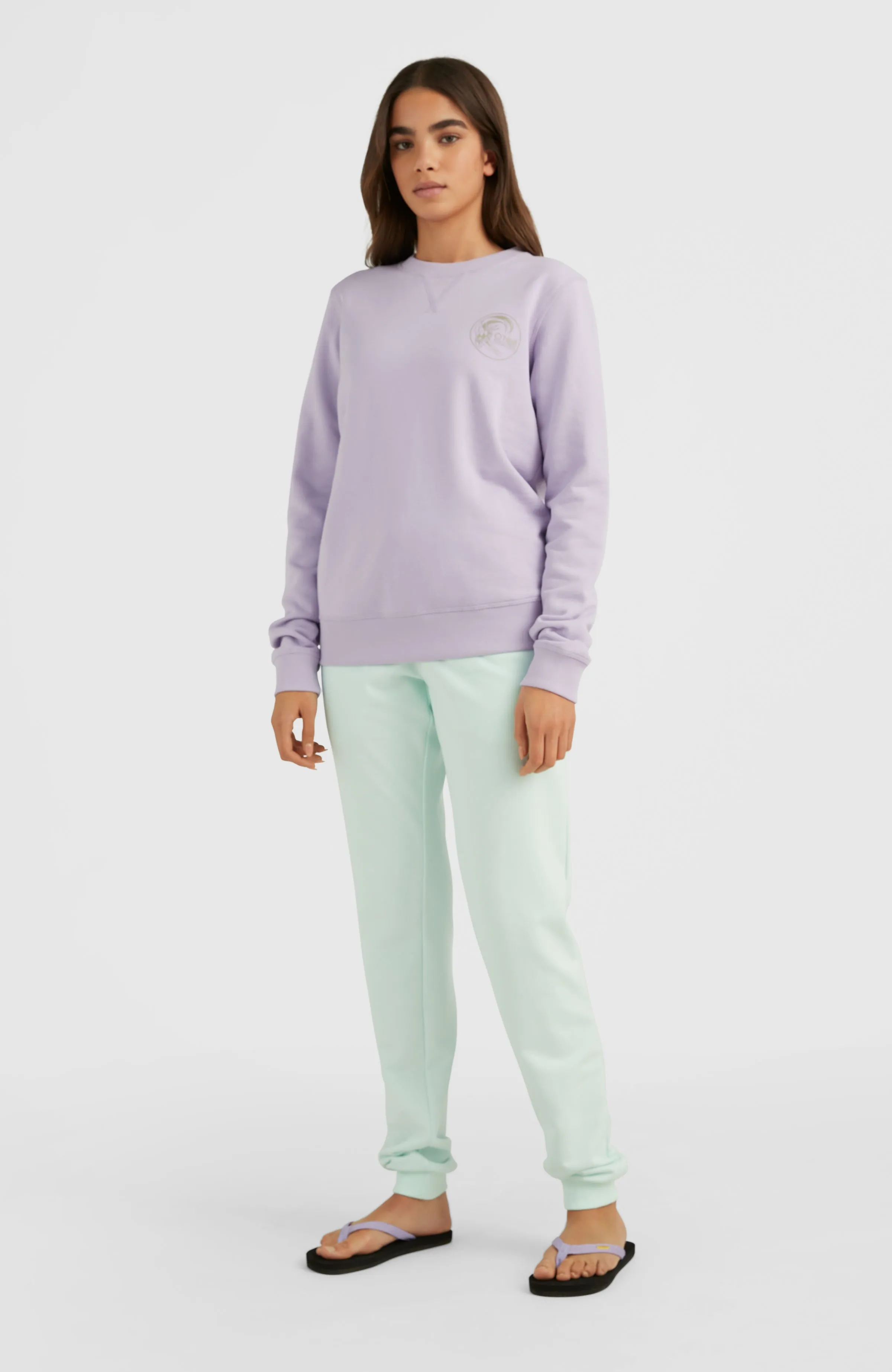 Circle Surfer Crew Sweatshirt | Purple Rose