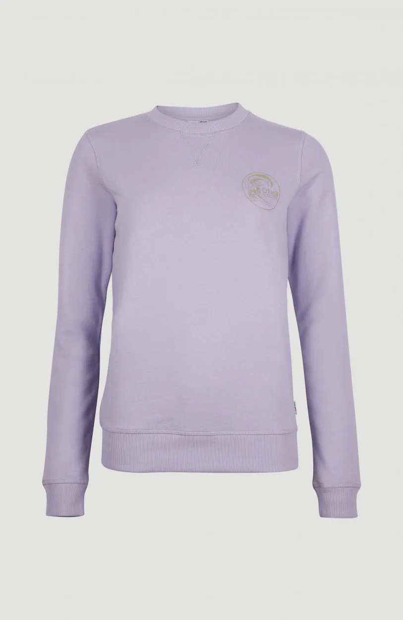 Circle Surfer Crew Sweatshirt | Purple Rose