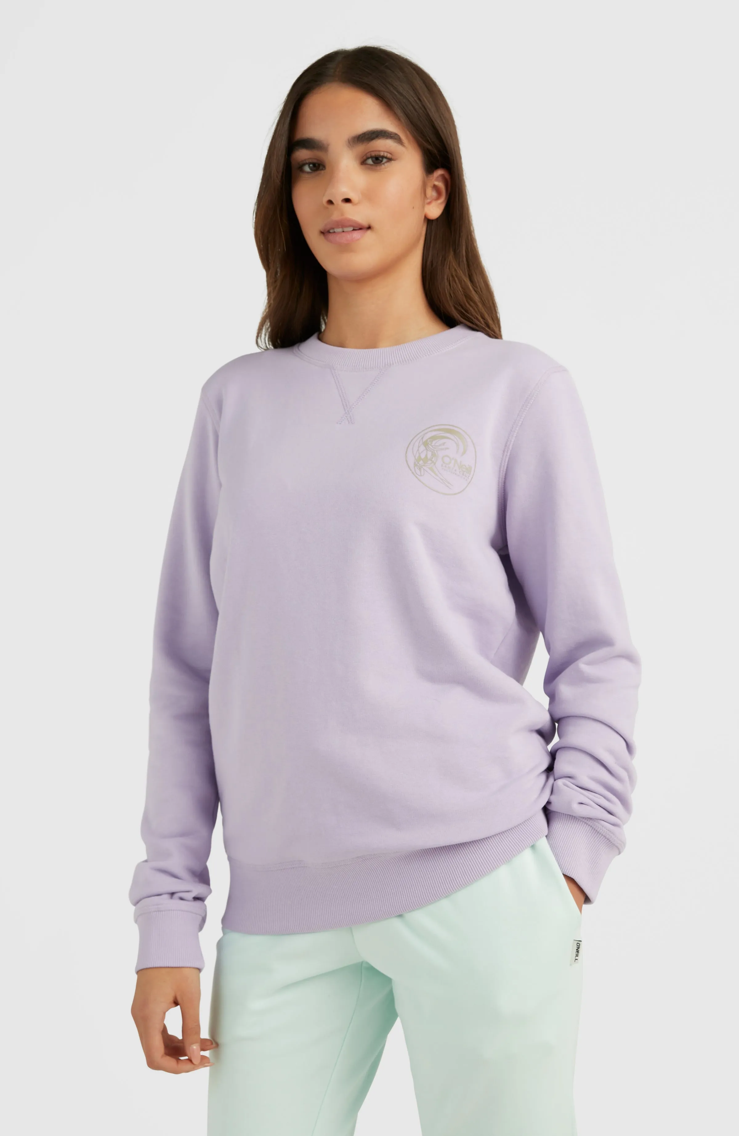 Circle Surfer Crew Sweatshirt | Purple Rose