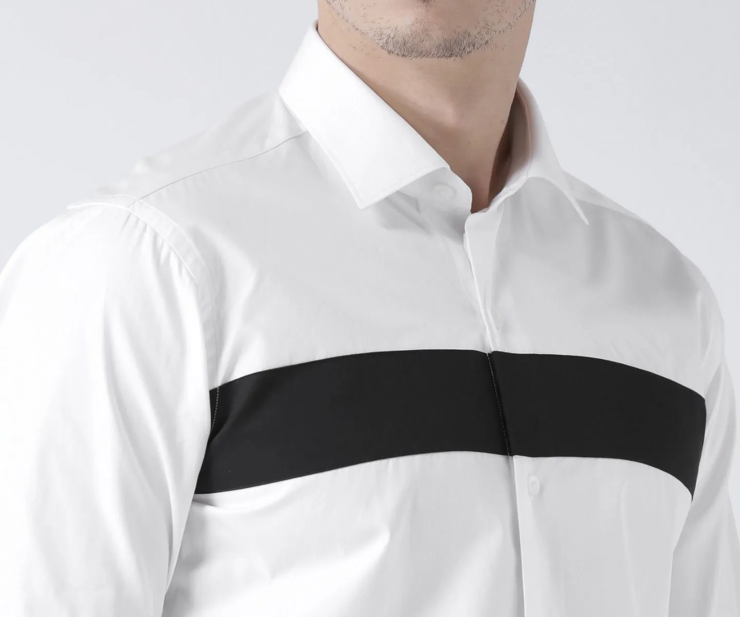 Classic White and Black Shirt