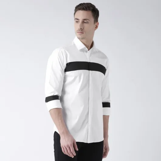 Classic White and Black Shirt