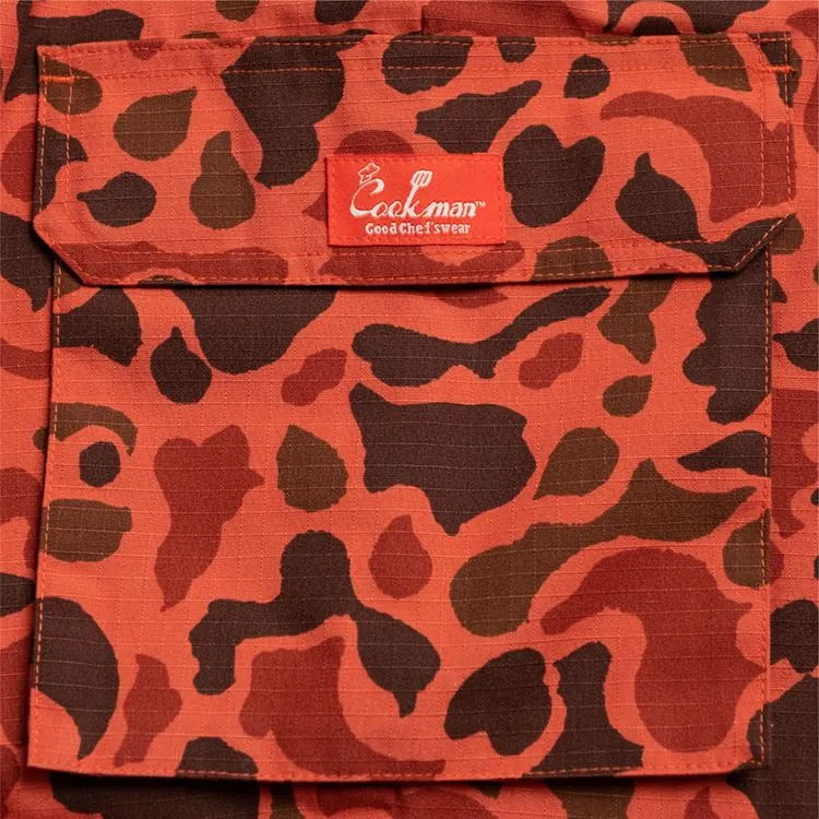 Cookman Chef Pants Cargo - Ripstop : Camo Red (Duck Hunter)