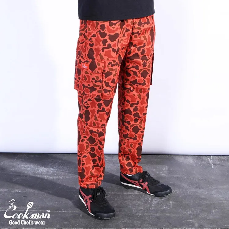 Cookman Chef Pants Cargo - Ripstop : Camo Red (Duck Hunter)