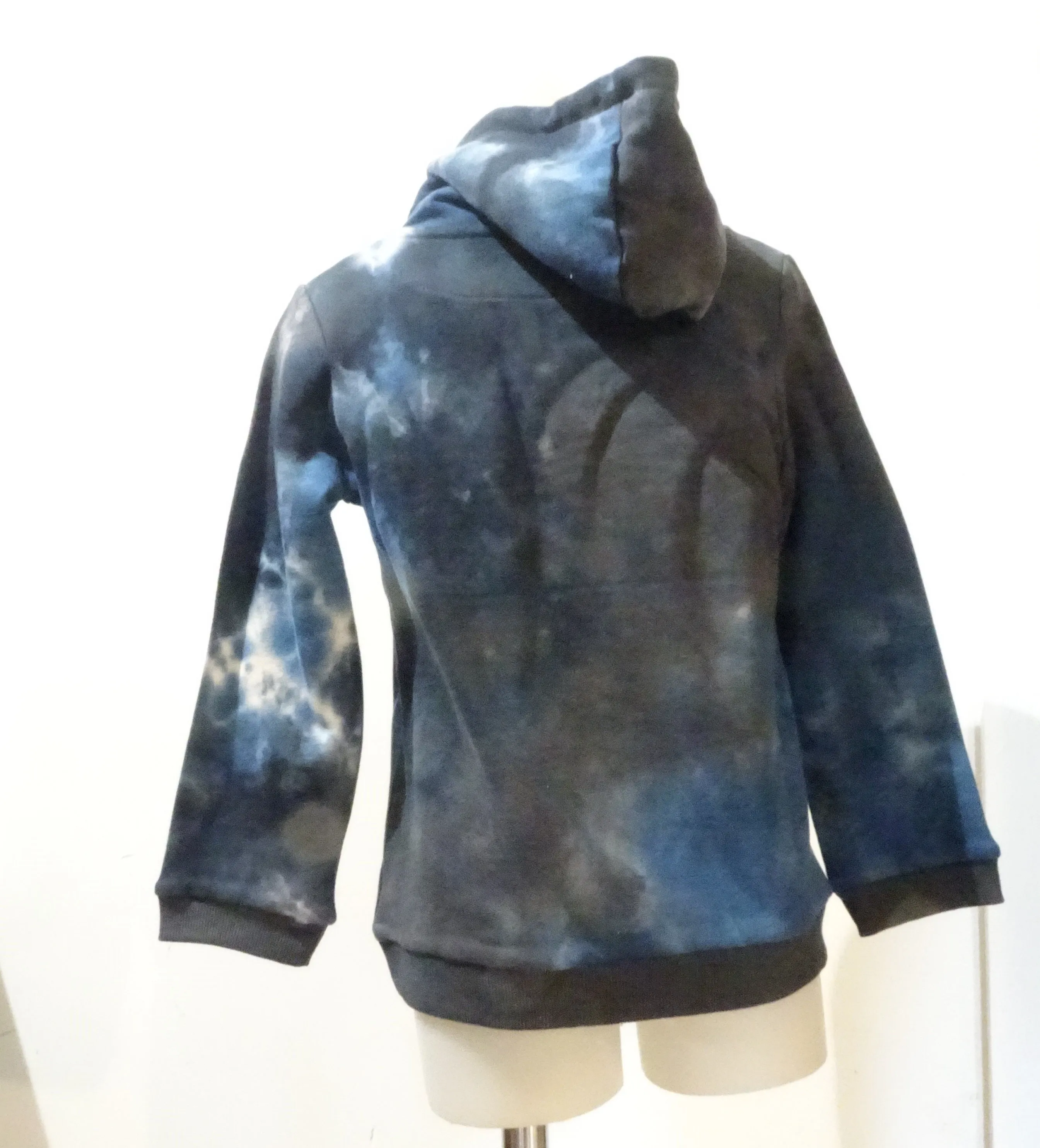 Cotton Navy tie-dye Dragon hoodie