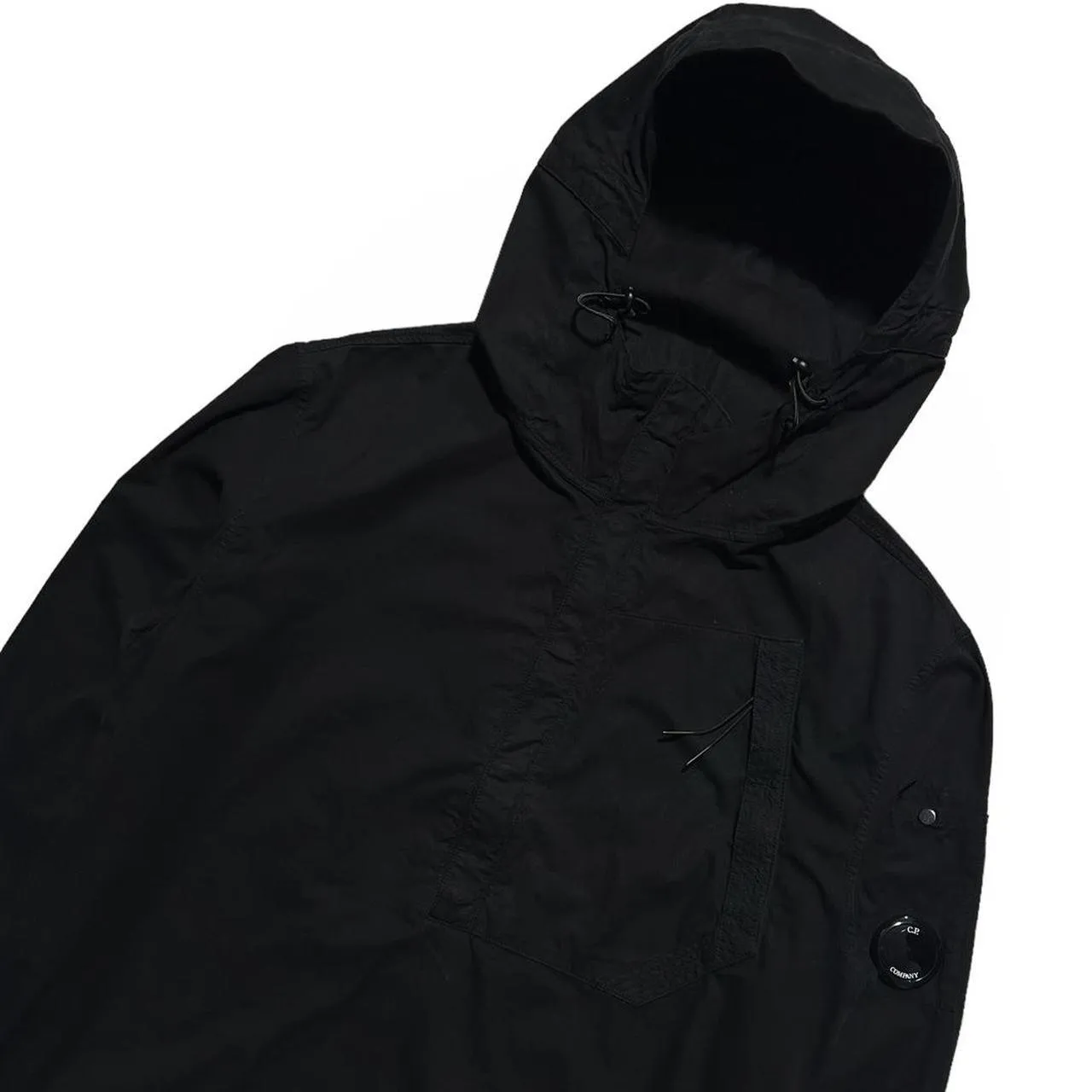 CP Company Black Canvas Zip Down Jacket