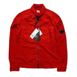 CP Company Red Nylon Chrome Overshirt