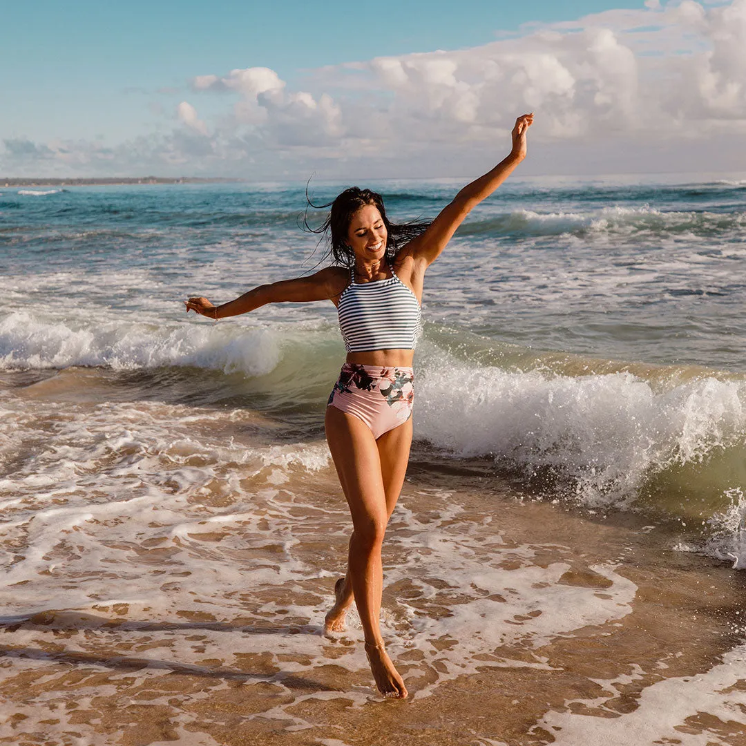 Darling Stripe Switchback Swim Crop