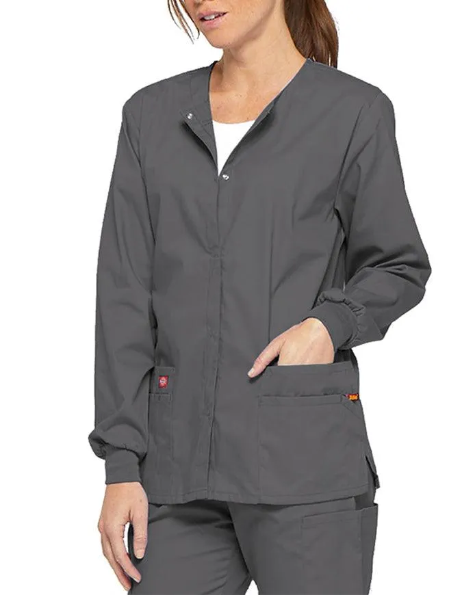 Dickies 28.5 Inch EDS Signature Women's Snap Front Warm-Up Jacket