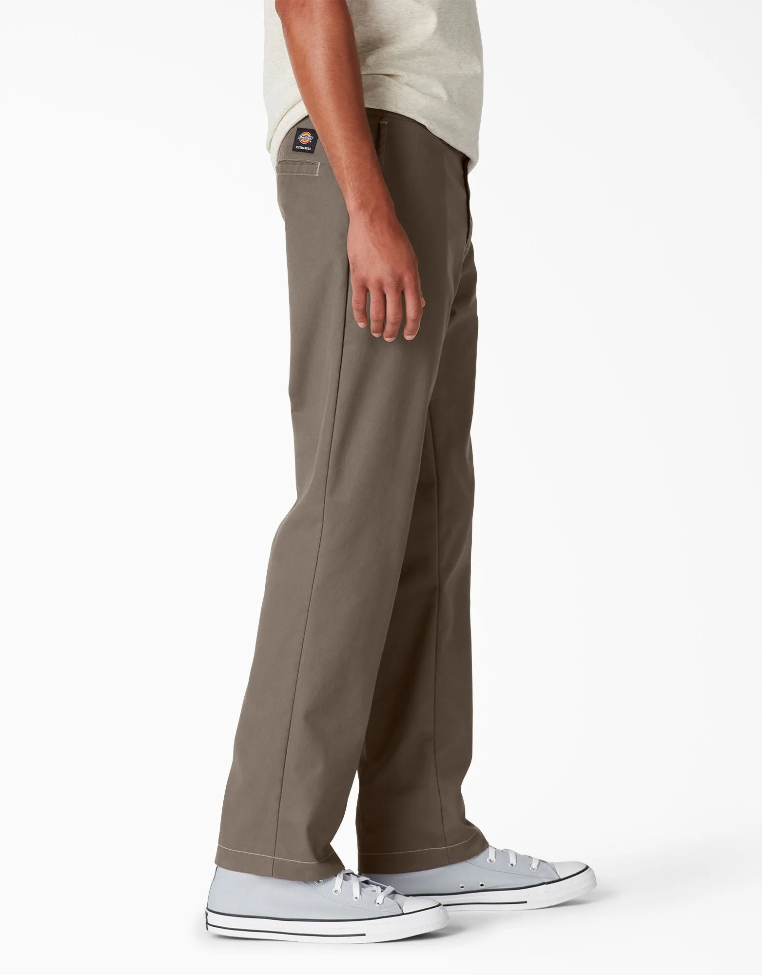 Dickies Skateboarding Slim Straight Pants - Mushroom Contrast Topstitch (TSM)