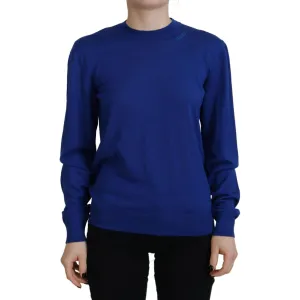 Dsquared² Blue Long Sleeve Crew Neck Casual Sweater