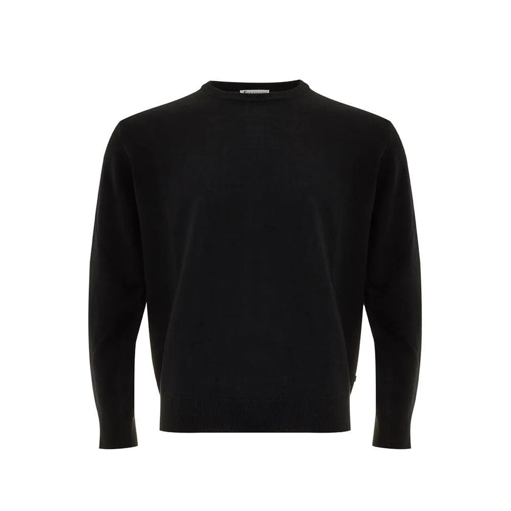 FERRANTE Elegant Black Wool Sweater for Men