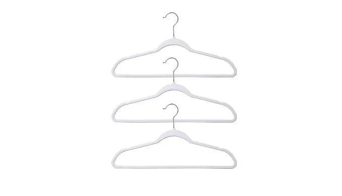 HUGE PRICE DROP - 50 Pack: Durable White Multi-Purpose Suit Swivel Hangers - Ships Next Day!