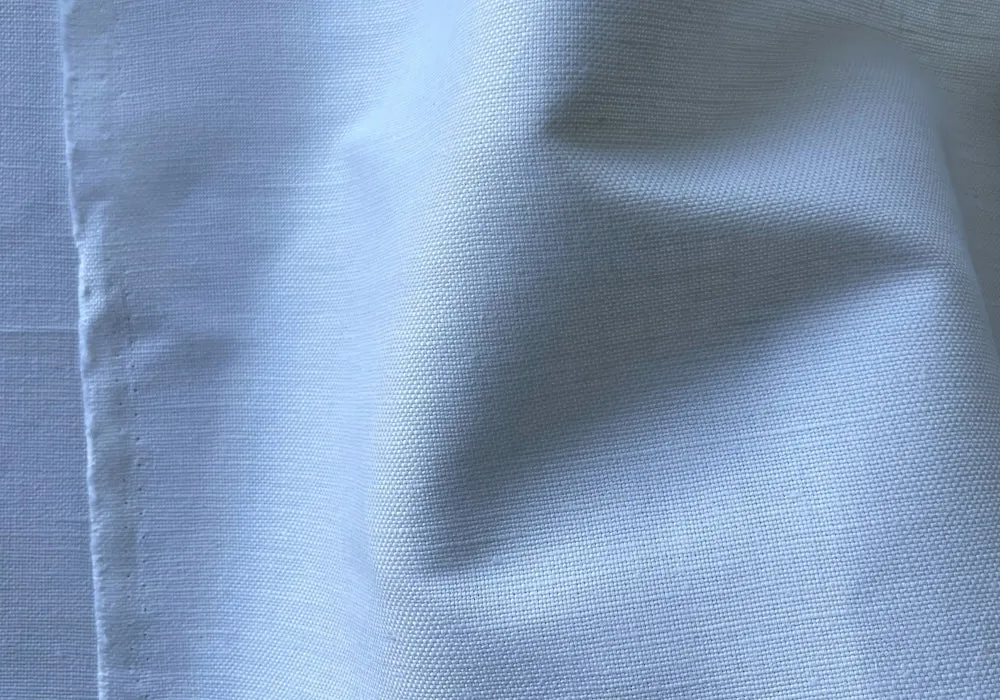 Ice White Linen & Cotton Blend (Made in Poland)