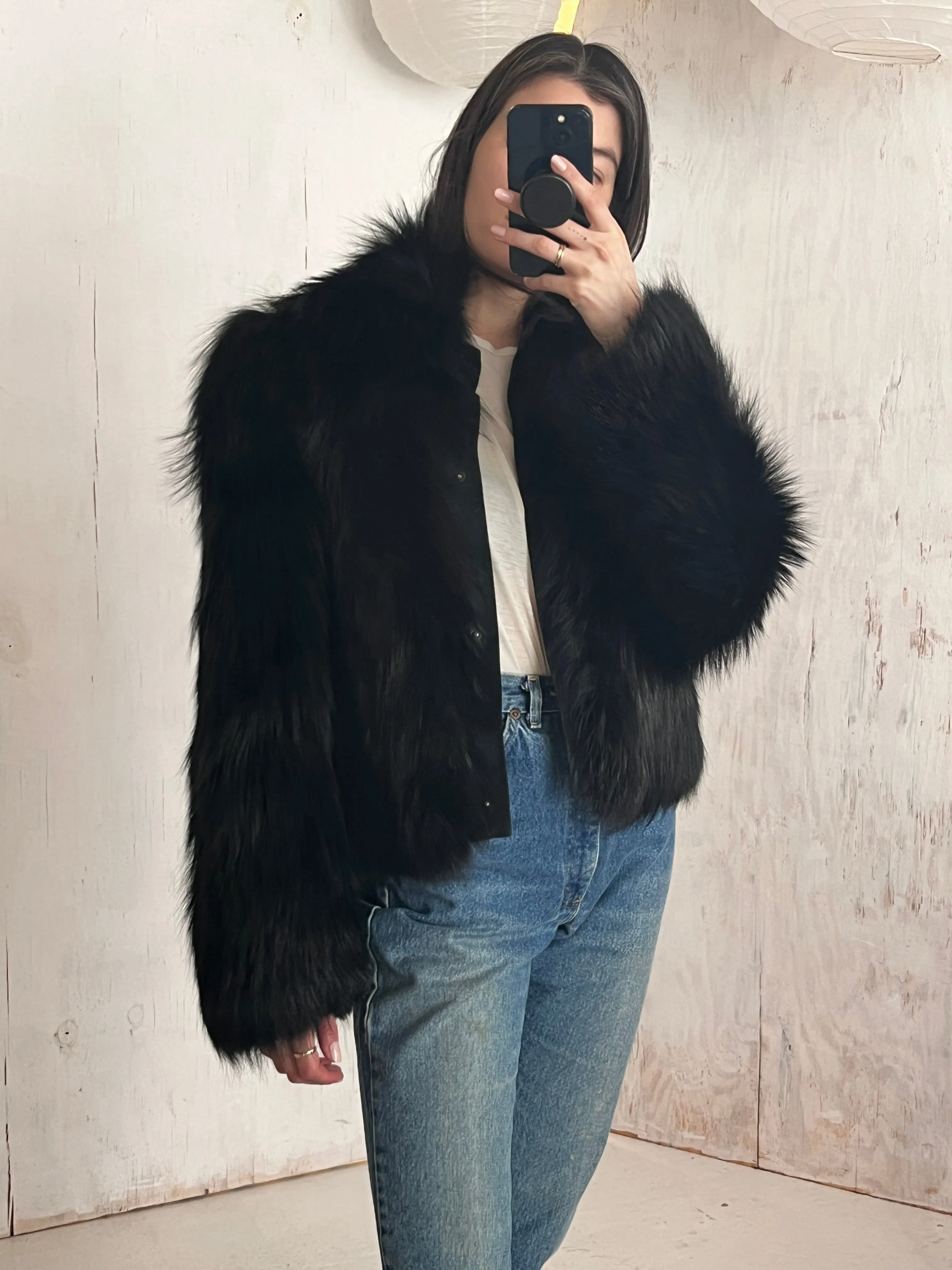 Jil Sander Fox Fur Coat