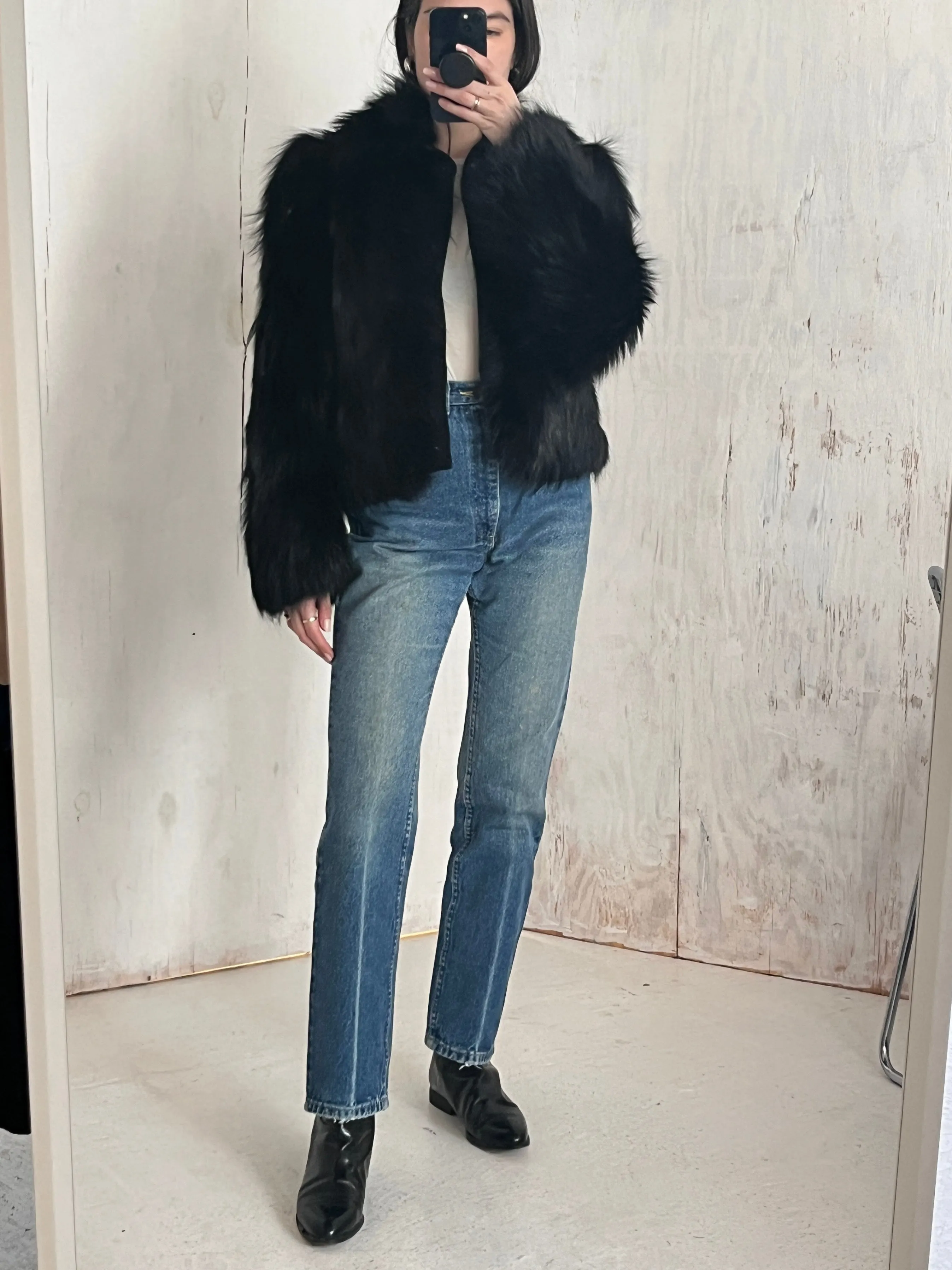 Jil Sander Fox Fur Coat