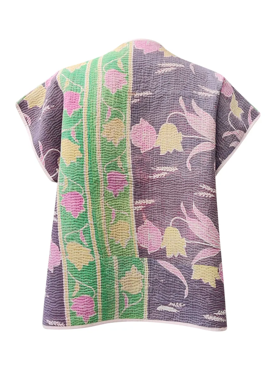 kantha reversible vest meera