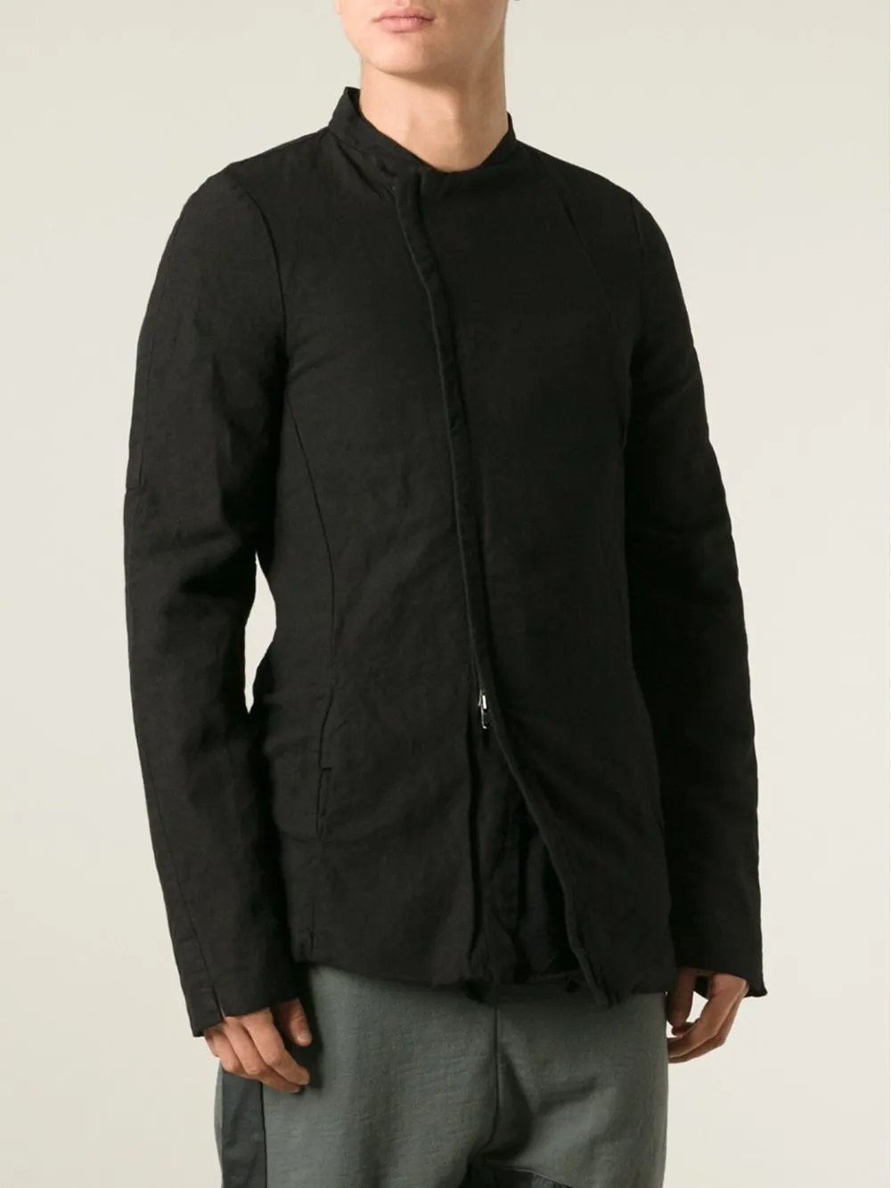 Linen Cotton Zip Jacket