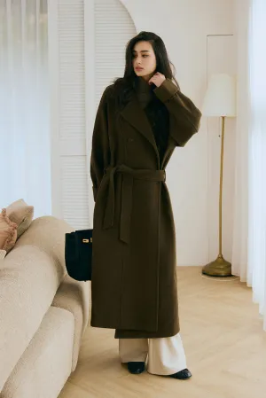 綁帶羊毛大衣<br>Chic Belted Wool Coat