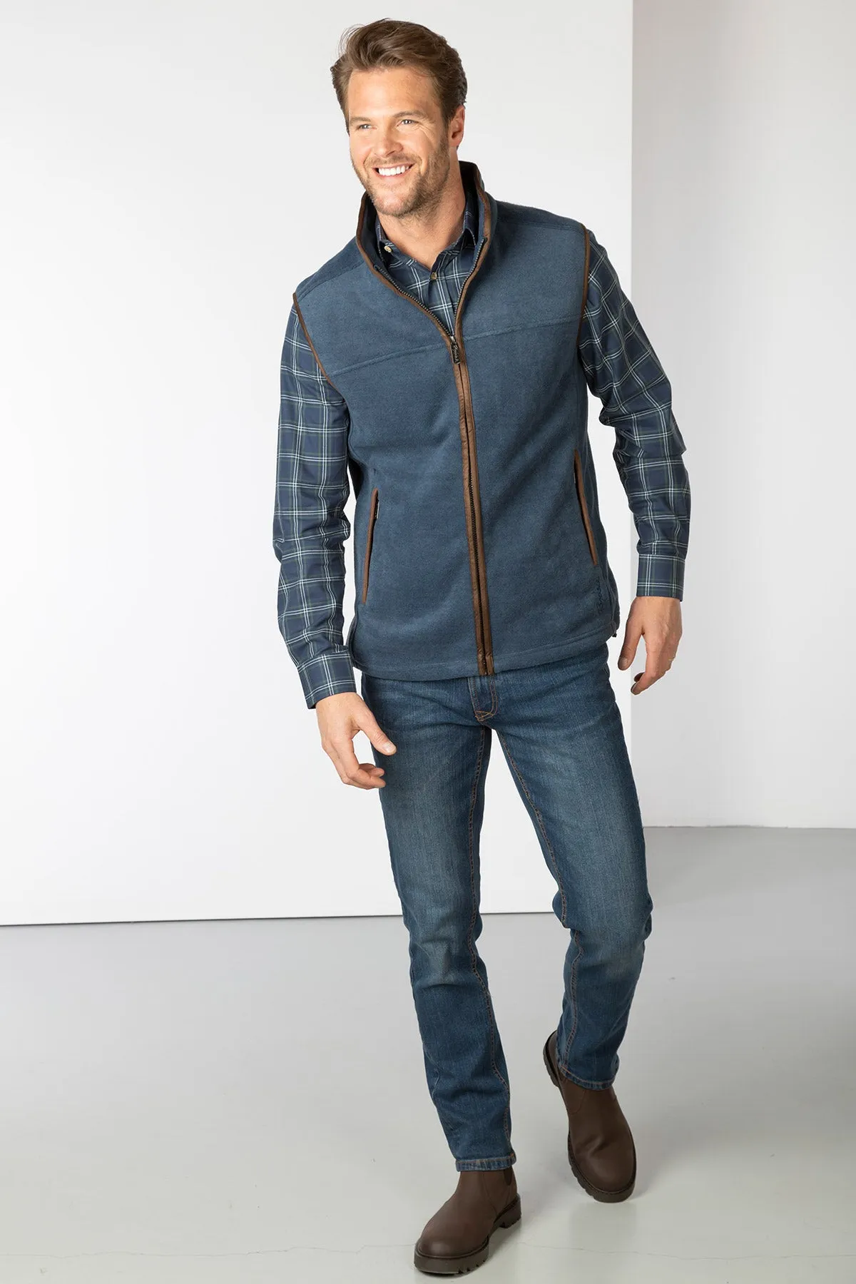 Men's Fleece Waistcoat - Huggate