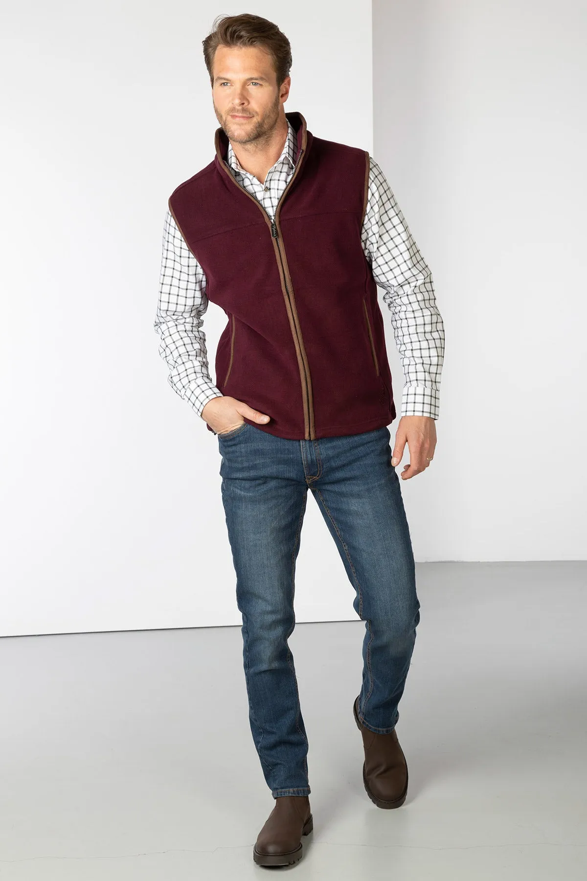 Men's Fleece Waistcoat - Huggate