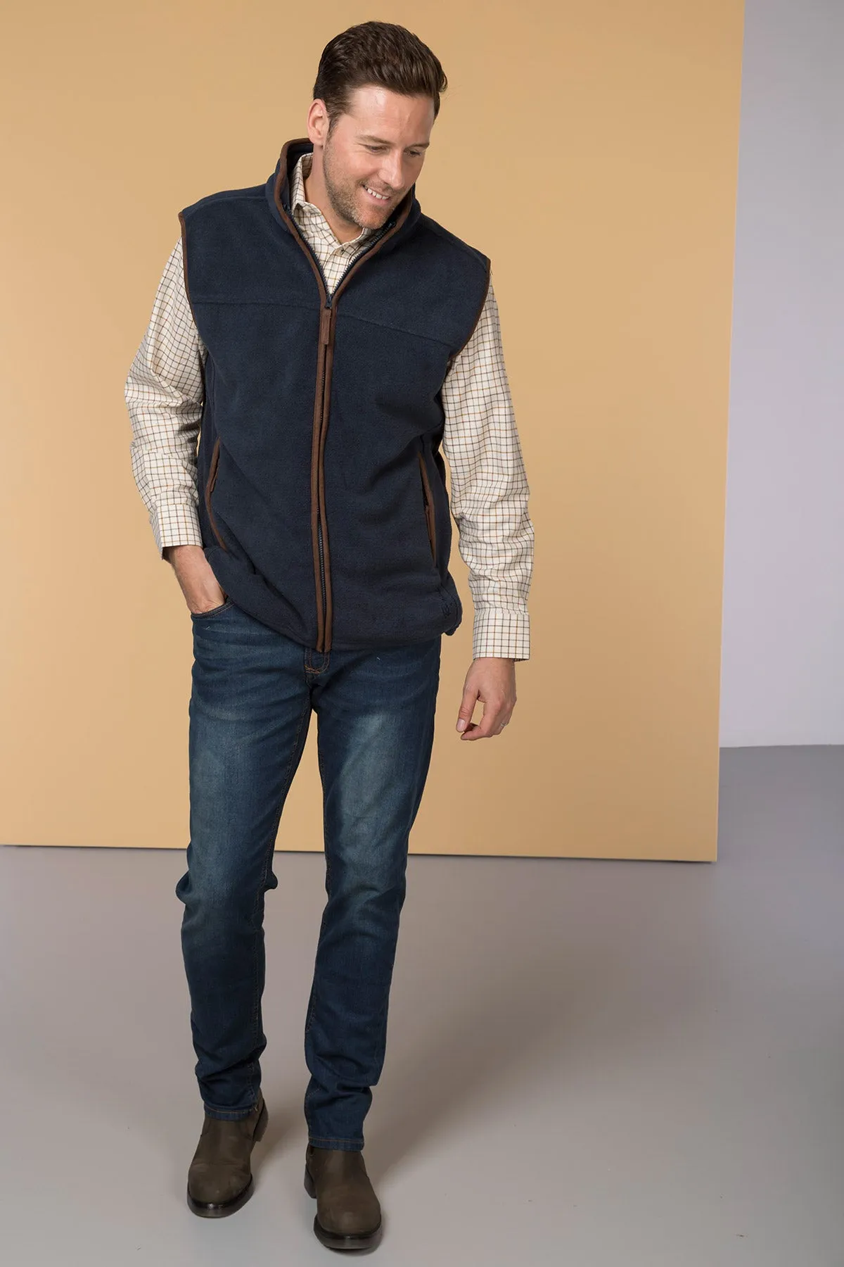 Men's Fleece Waistcoat - Huggate