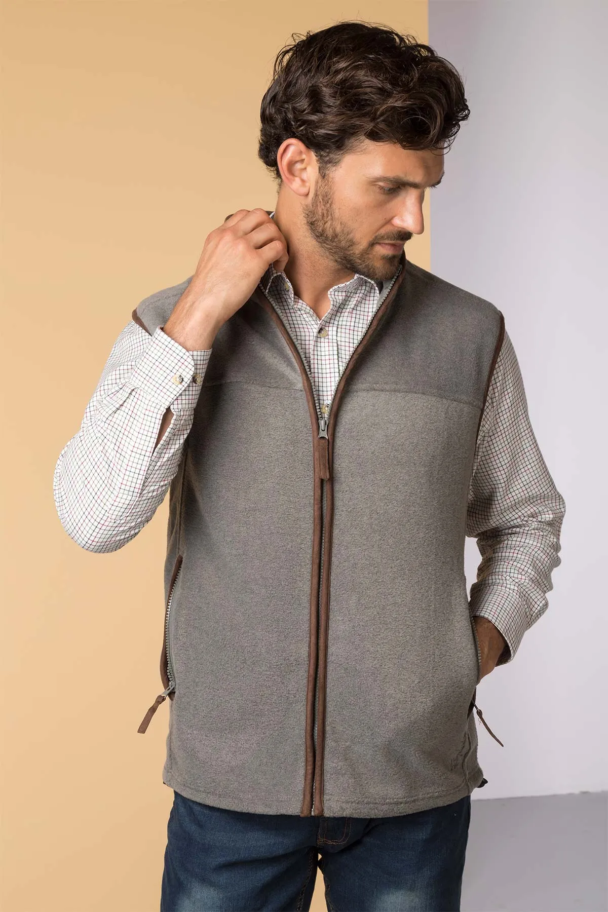 Men's Fleece Waistcoat - Huggate