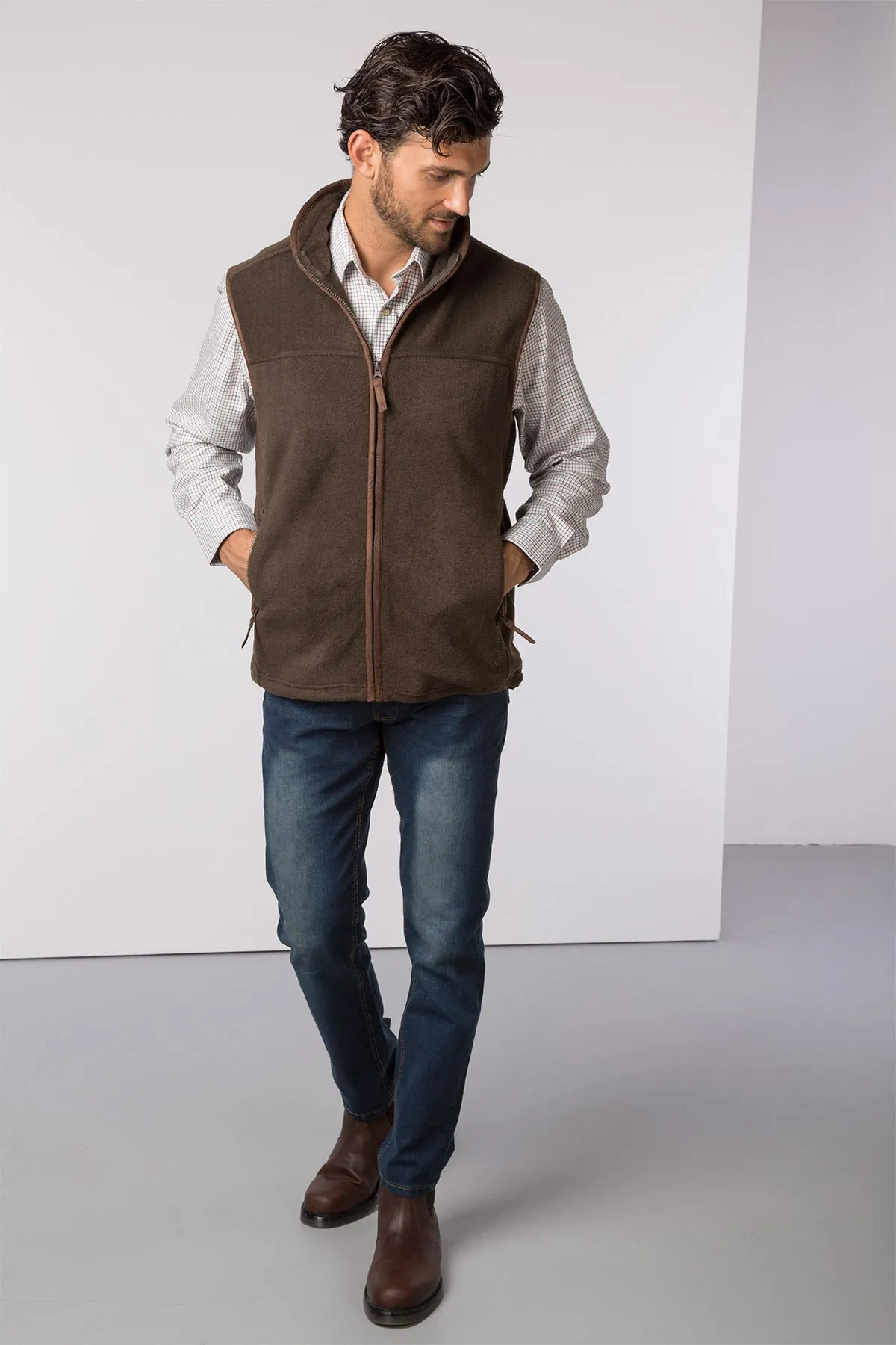 Men's Fleece Waistcoat - Huggate