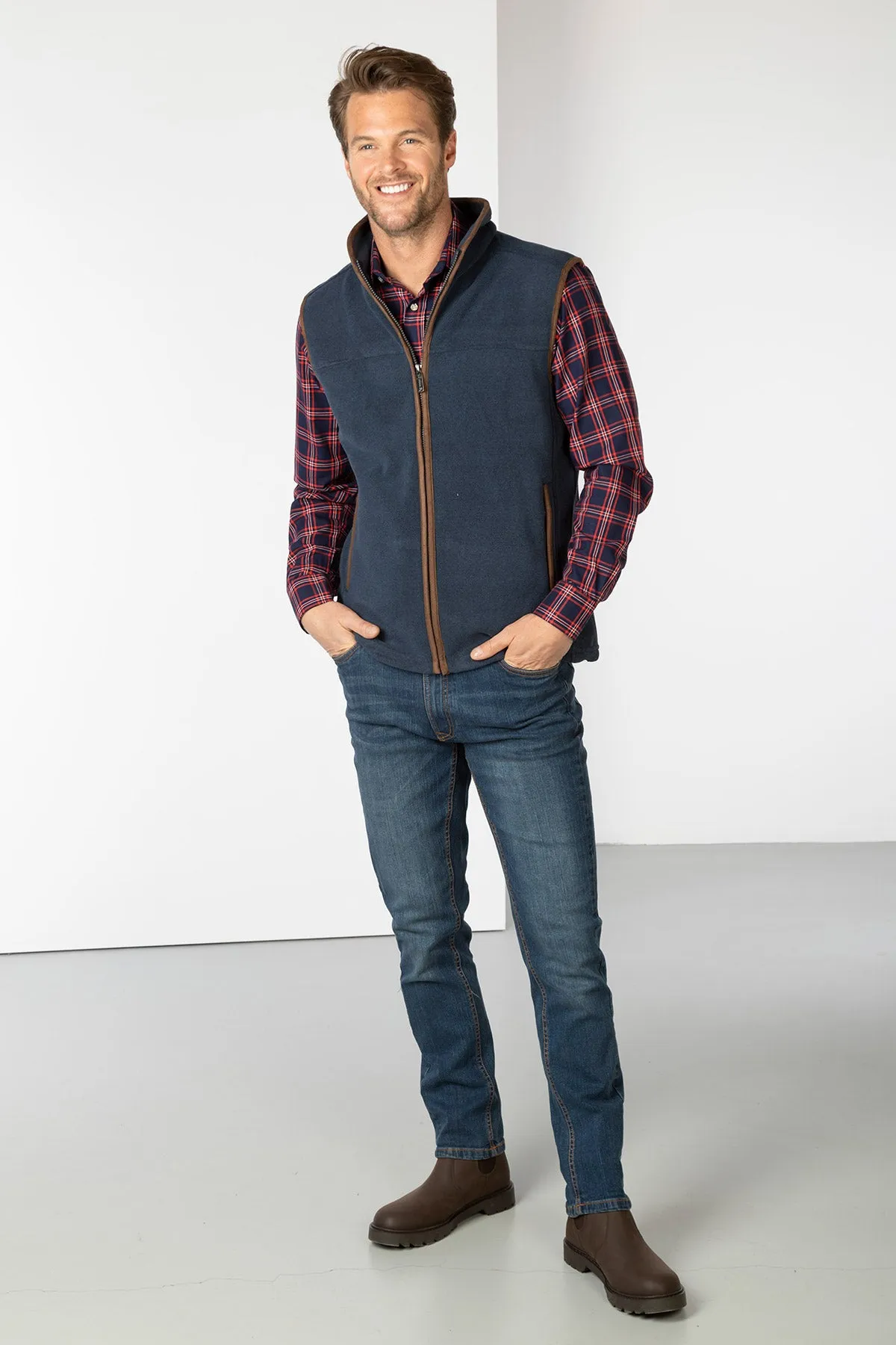 Men's Fleece Waistcoat - Huggate