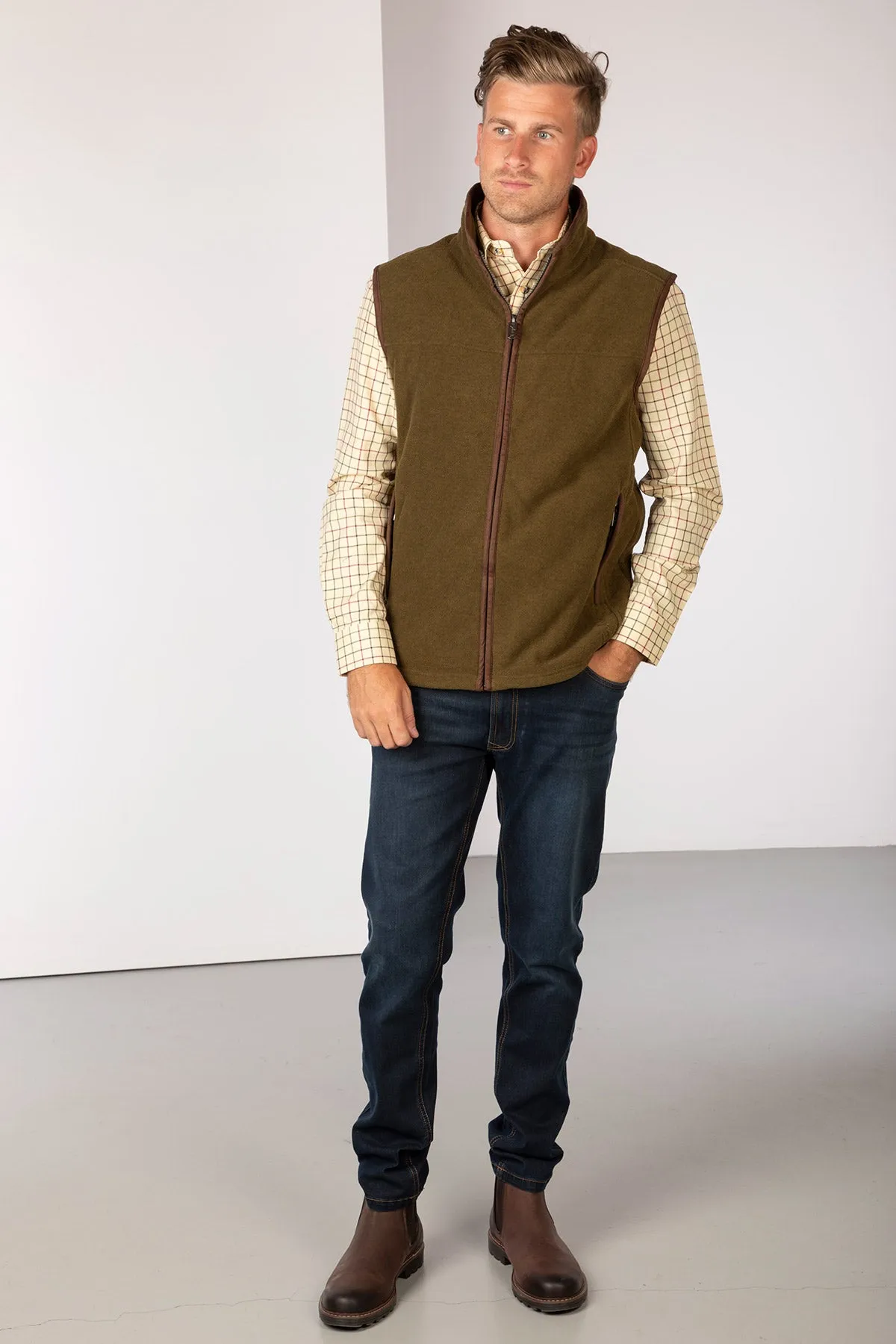 Men's Fleece Waistcoat - Huggate