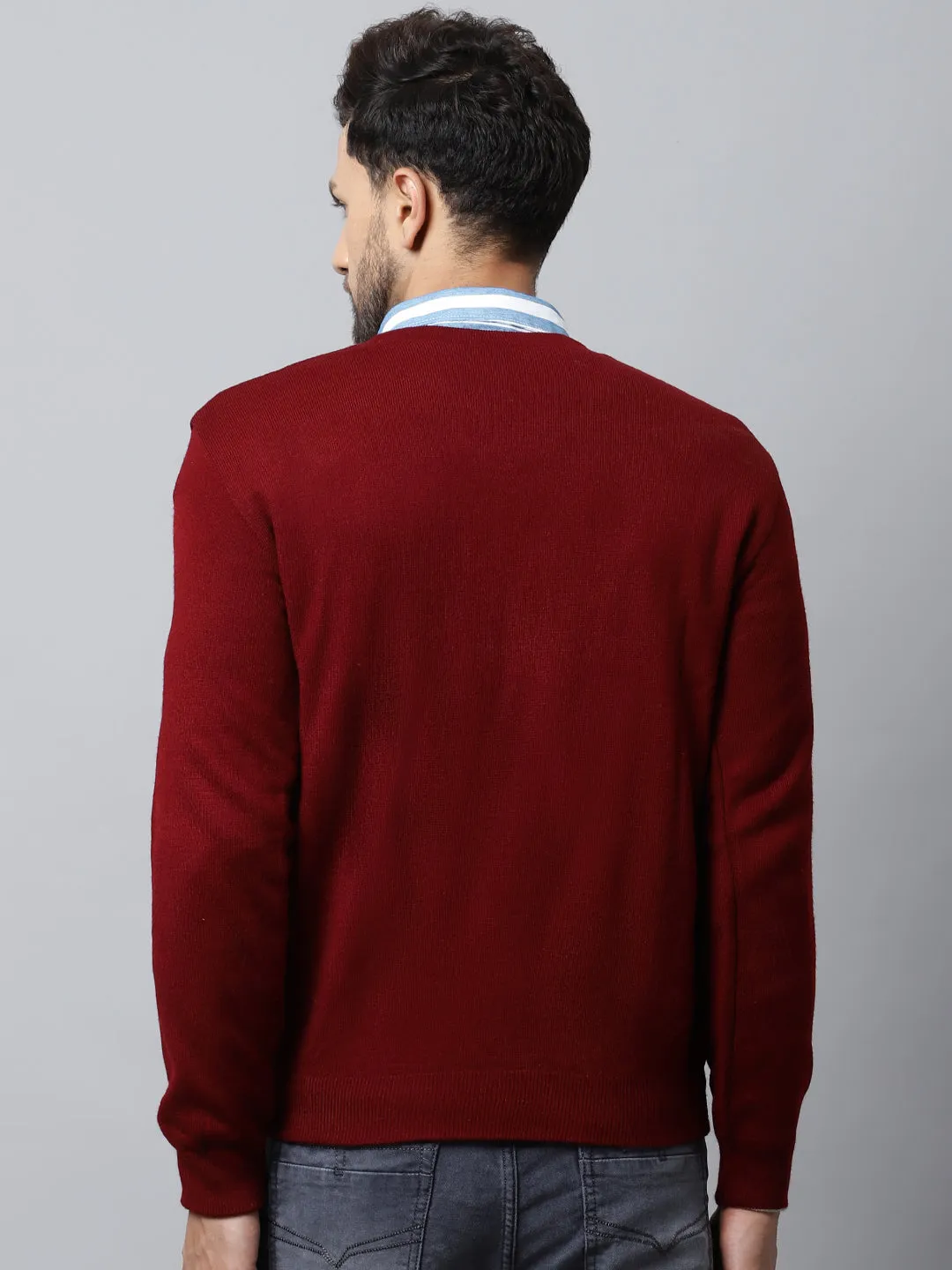 Mens Maroon Sweater