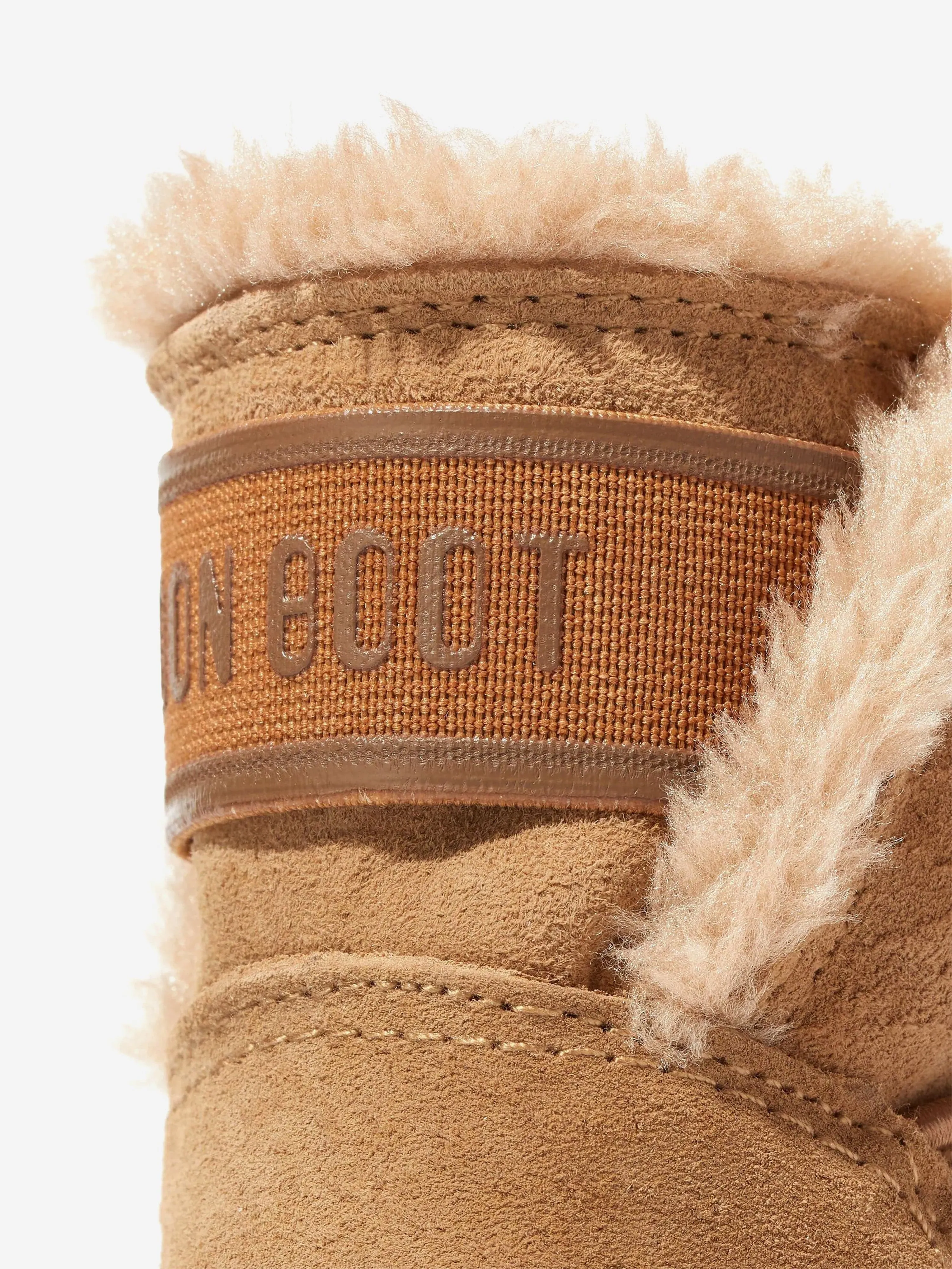 Moon Boot Baby Girls Suede Crib Boots in Brown