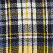 Mustard Yellow Check Pleated Scarf