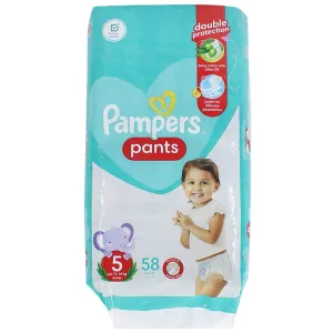 Pampers Diaper Pants, Size 5, 12-18 Kg, 58 Diapers