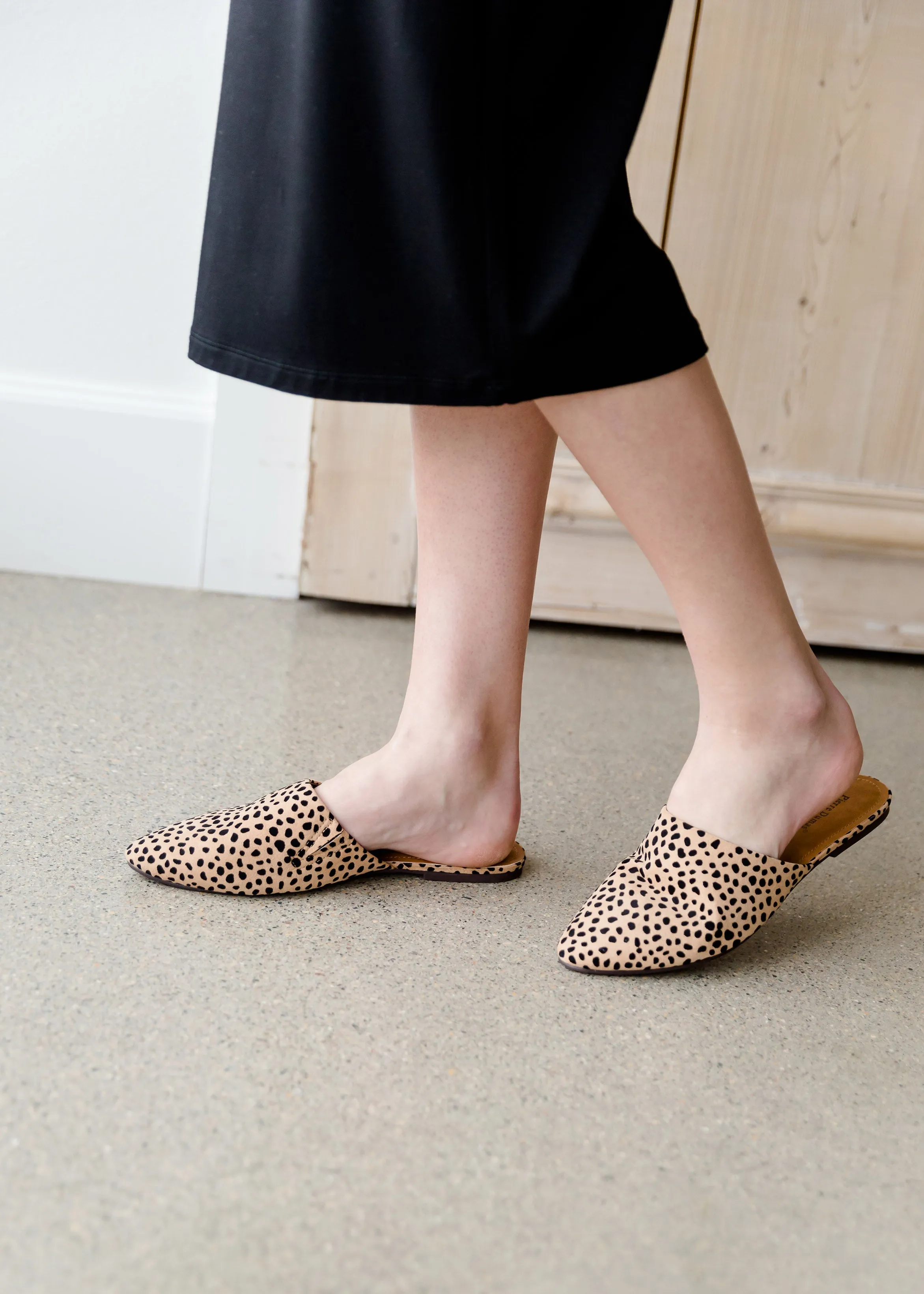 Pointed Toe Cheetah Mules - FINAL SALE