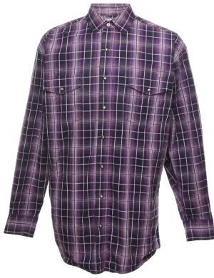 Purple Classic Checked Shirt - M